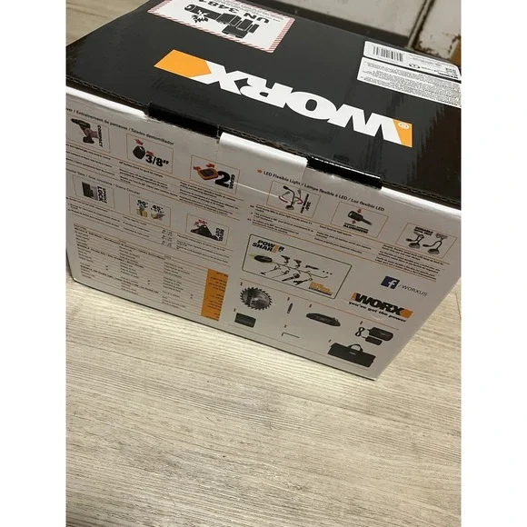 Worx 20V Combo Kit with Drill, Circular Saw and Flex Light, Model# WX959L